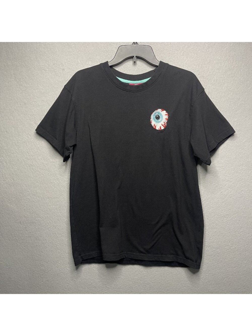 Keep Watch Eyeball Embroidered Black Short Sleeve Tee By Mishka Size M